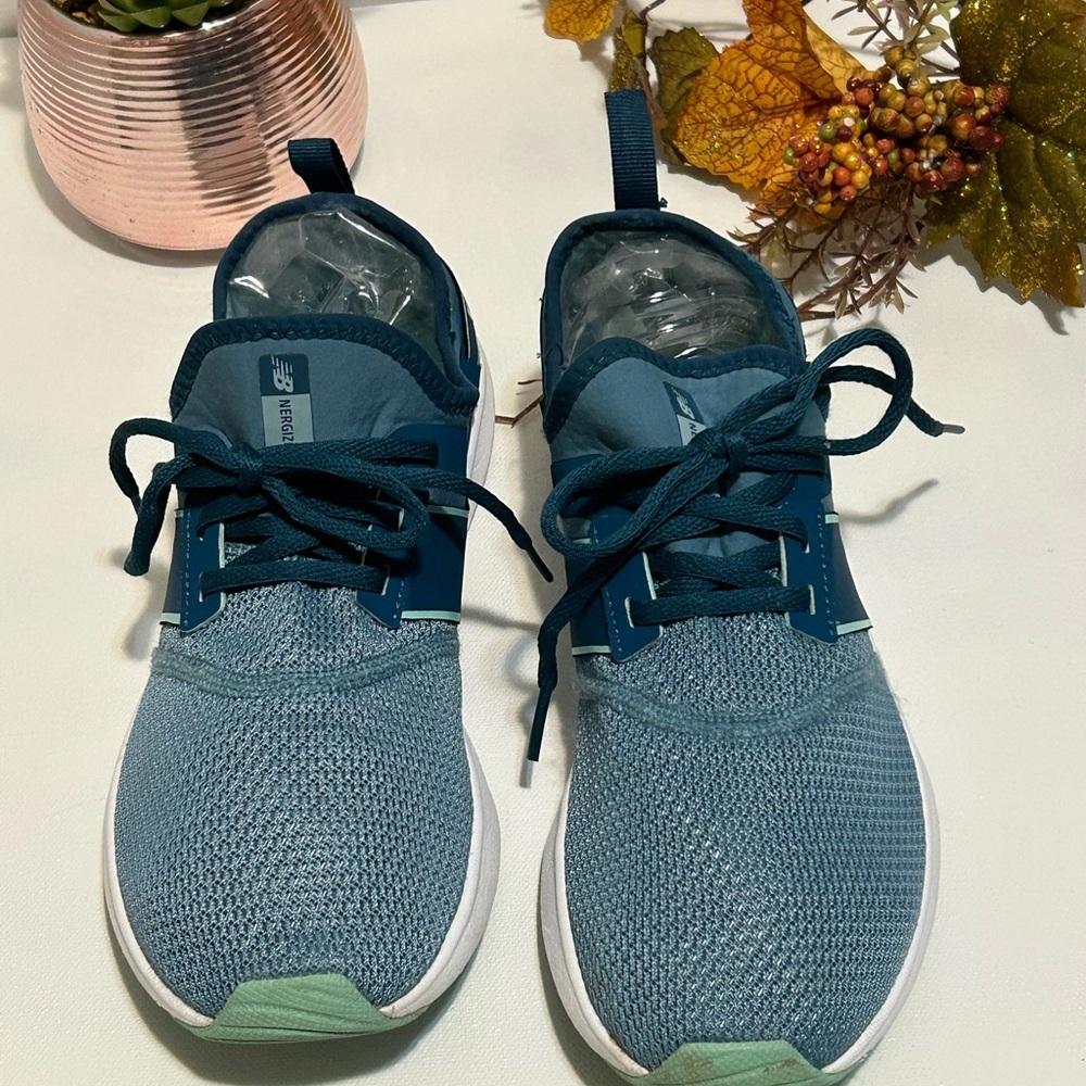 Teal and Mint Athletic Sneakers - Picture 2 of 6